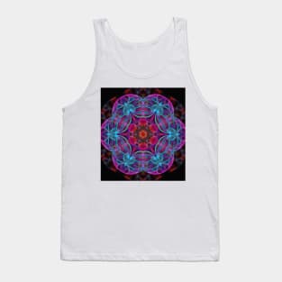 Vibrant wheel of fortune mandala Tank Top